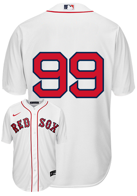 Alex Verdugo No Name Jersey - Boston Red Sox Replica Number Only Adult Home Jersey