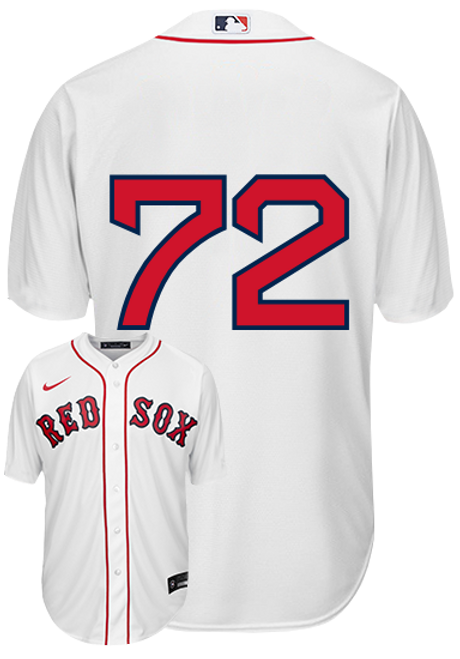 Garrett Whitlock No Name Jersey - Boston Red Sox Replica Number Only Adult  Home Jersey