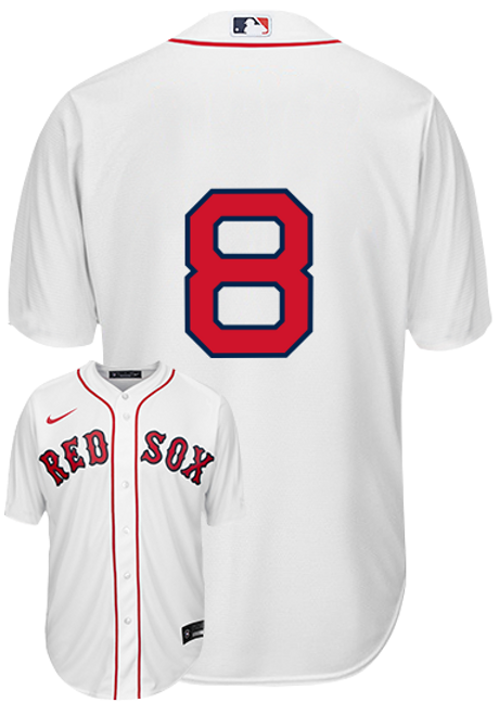 Hunter Renfroe No Name Jersey - Boston Red Sox Replica Number Only Adult  Home Jersey