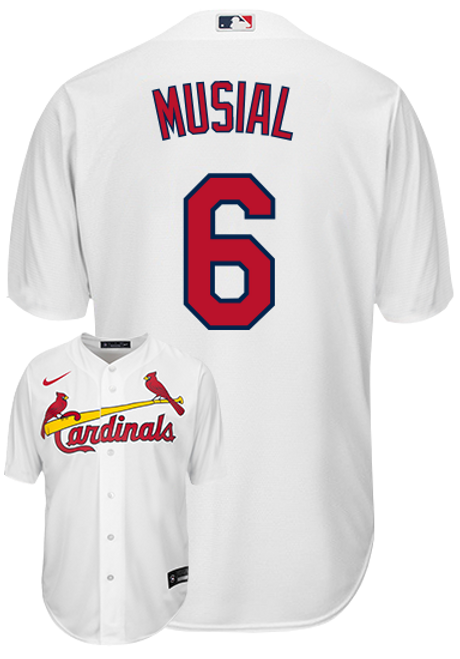 Stan Musial Youth Jersey - St Louis Cardinals Replica Kids Home Jersey