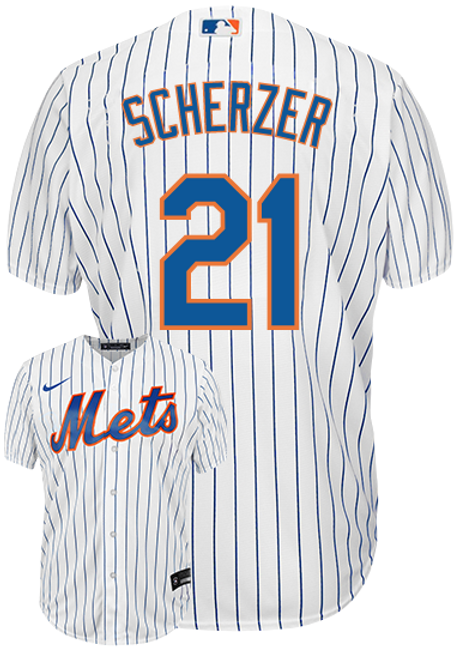 Max Scherzer Jersey - NY Mets Replica Adult Home Jersey