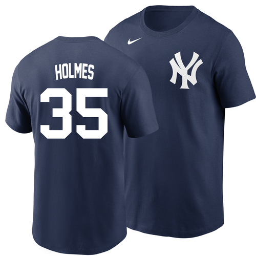 Clay Holmes Youth T-Shirt - Navy NY Yankees Kids T-Shirt