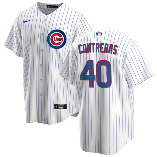 Wilson Contreras Youth Jersey - Chicago Cubs Replica Kids Home Jersey