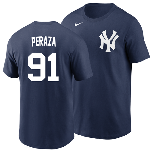 Oswald Peraza T-Shirt - Navy NY Yankees Adult T-Shirt