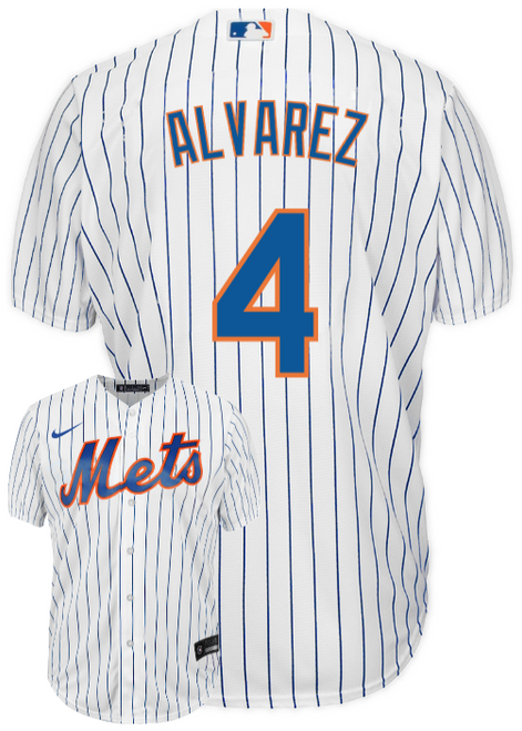 Francisco Alvarez Jersey - NY Mets Replica Adult Home Jersey