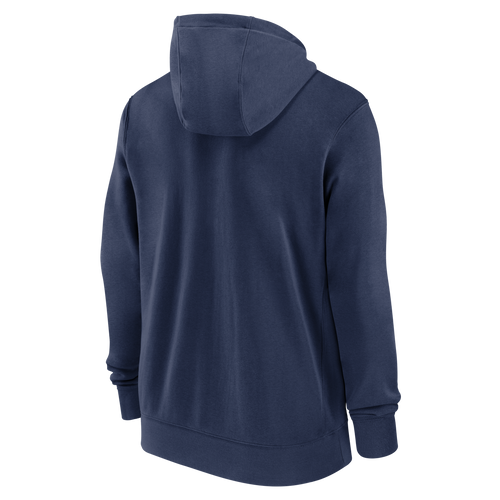 NY Yankees Wordmark Navy Adult Hooded Sweatshirt - back