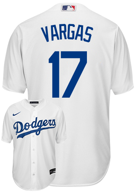 Men's Los Angeles Dodgers Nike White Home Replica Custom Jersey