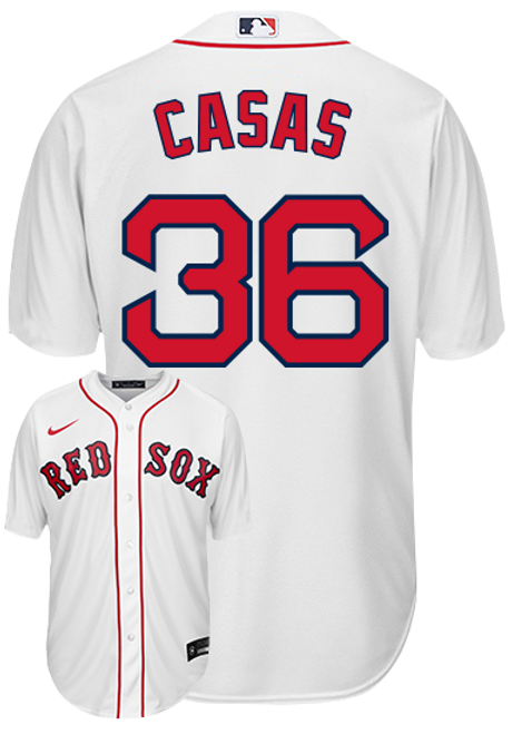 Boston Red Sox Replica Personalized Youth Home Jersey