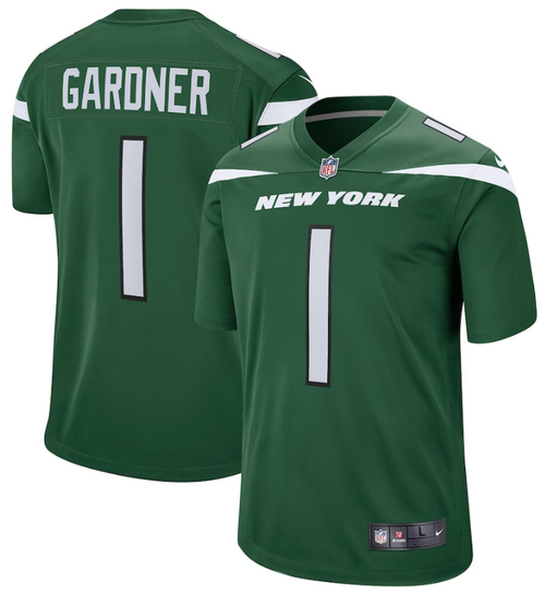 Ahmad Sauce Gardner Jersey - Green NY Jets Adult Nike Game Jersey
