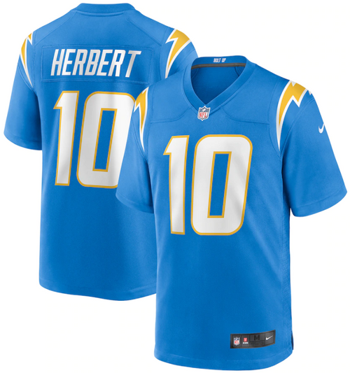 Justin Herbert Jersey - Powder Blue LA Chargers Adult Nike Game Jersey