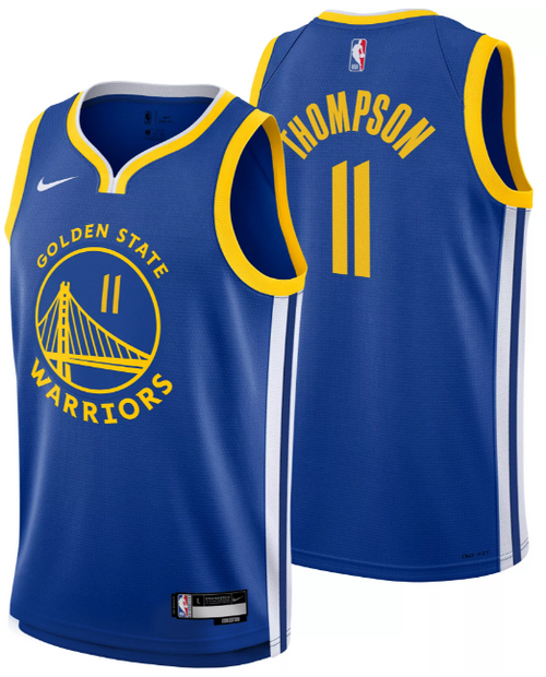 Klay Thompson Youth Jersey - Blue Golden State Warriors Swingman Kids Icon Edition Jersey