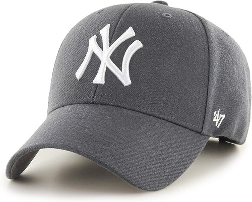 NY Yankees MVP Adjustable Cap - Charcoal