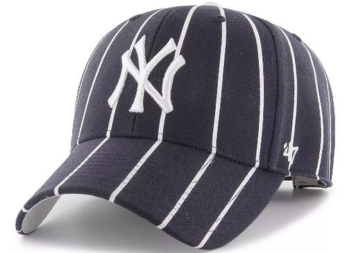 NY Yankees MVP Adjustable Cap - Navy Pinstripe