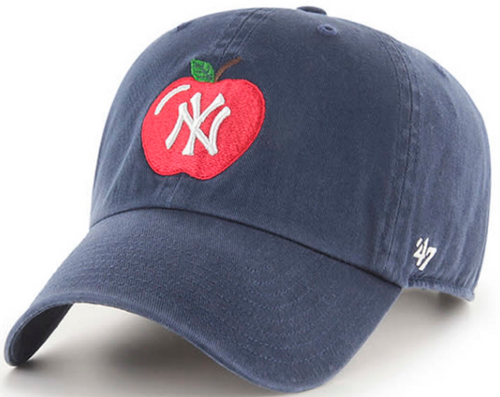 NY Yankees Clean Up Adjustable Cap - Big Apple Dad Hat
