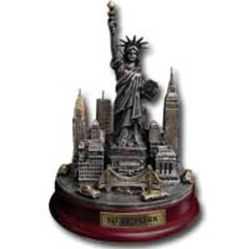 NY Skyline LG Pewter Paper Weight