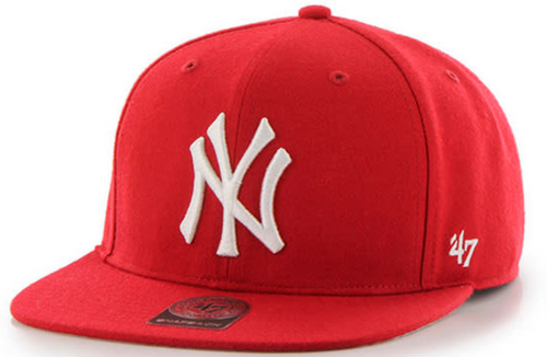 NY Yankees Captain Snapback Cap - Red