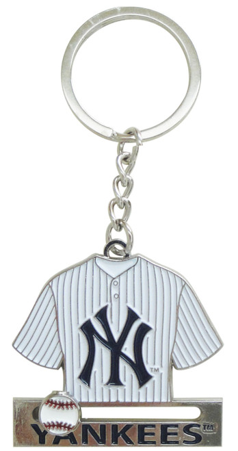 NY Yankees Jersey Keychain - Pinstripe