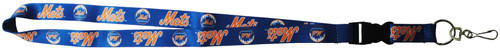 NY Mets Lanyard Necklace with Buckle - Team Logos