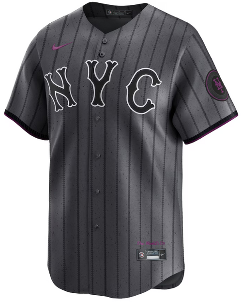 Starling Marte Youth City Connect Jersey - NY Mets 2024 Limited Kids Jersey - front