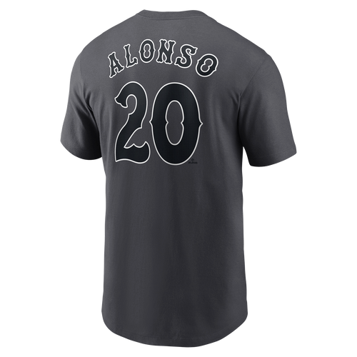 Pete Alonso City Connect T-Shirt - Graphite NY Mets Adult T-Shirt - back