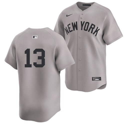 Jazz Chisholm Jr. No Name Road Jersey - NY Yankees Number Only Limited Adult Road Jersey