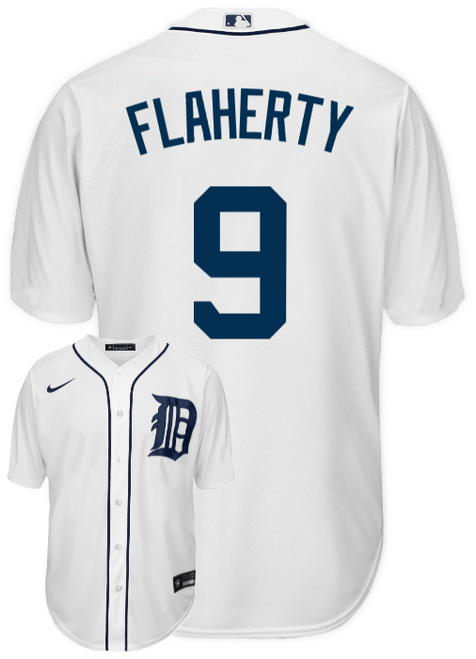 Jack Flaherty Youth Jersey - Detroit Tigers Replica Kids Home Jersey