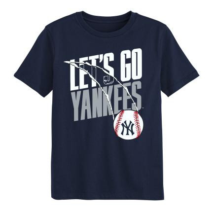 NY Yankees Preschool Splitter Navy T-Shirt