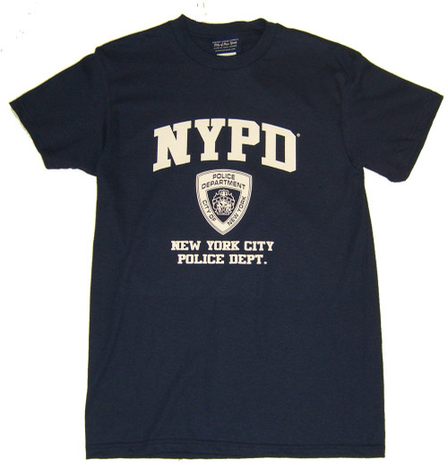 NYPD Full Chest and Sleeve Long Sleeve T-Shirt - Grey