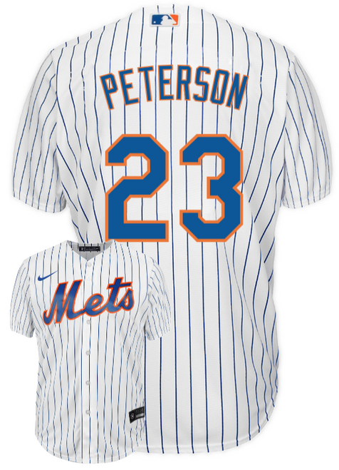 David Peterson Jersey - NY Mets Replica Adult Home Jersey