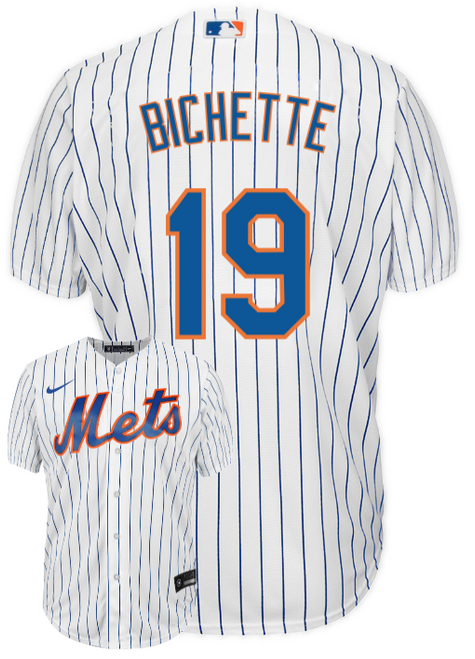 Bo Bichette Youth Jersey - NY Mets Replica Kids Home Jersey