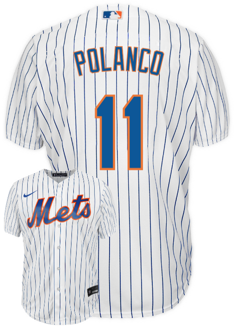 Jorge Polanco Youth Jersey - NY Mets Replica Kids Home Jersey