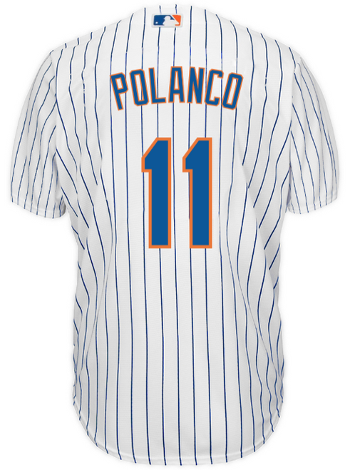 Jorge Polanco Youth Jersey - NY Mets Replica Kids Home Jersey - back