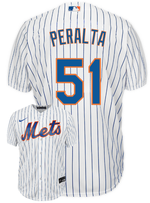 Freddy Peralta Youth Jersey - NY Mets Replica Kids Home Jersey