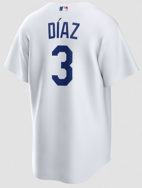 Edwin Diaz Youth Jersey - LA Dodgers Replica Kids Home Jersey - back