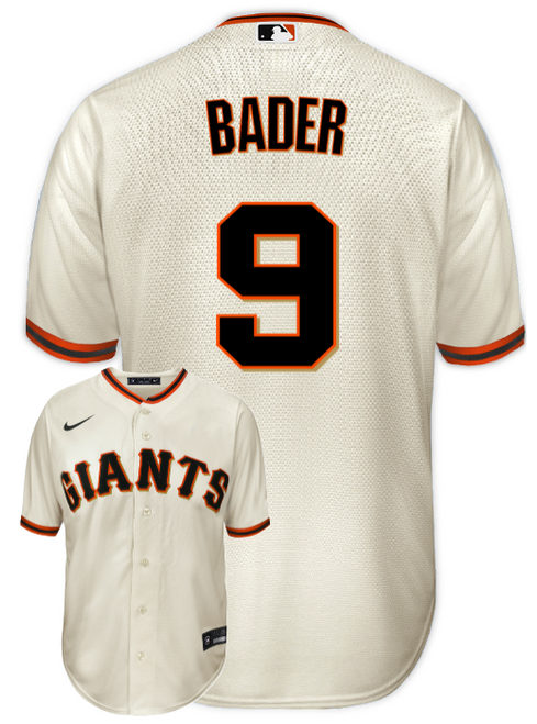 Harrison Bader Youth Jersey - San Francisco Giants Replica Kids Home Jersey