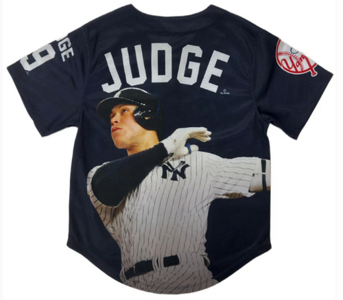 Aaron Judge Sublimated Youth Jersey - NY Yankees Fashion Kids Home Jersey - back