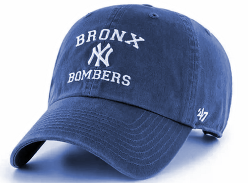 NY Yankees Bronx Bombers Clean Up Adjustable Cap - Navy Dad Hat