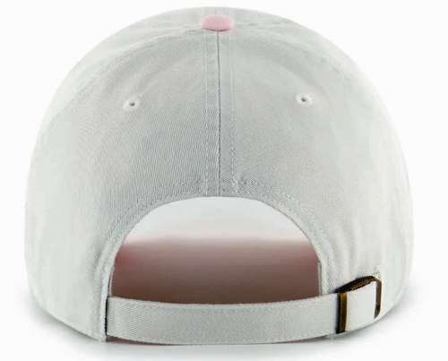 NY Yankees Gelato Clean Up Adjustable Cap - Pink/Natural Dad Hat - back