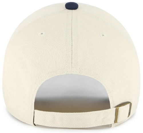 NY Yankees Windham Clean Up Adjustable Cap - Natural/Navy Dad Hat - back