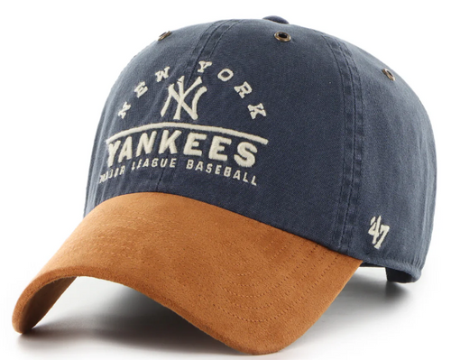 NY Yankees Windham Clean Up Adjustable Cap - Vintage Suede Dad Hat