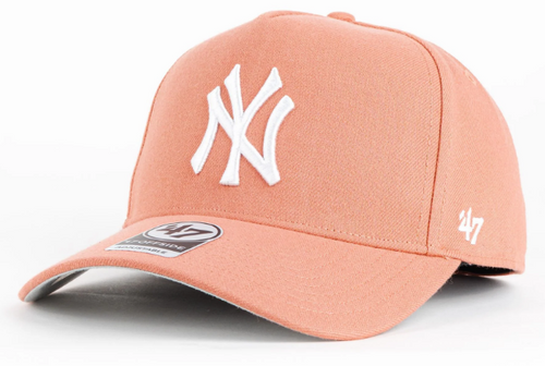 NY Yankees Offside Adjustable Cap - Sedona Pink Snapback Hat