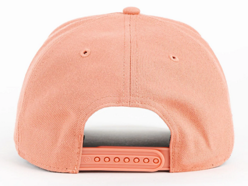 NY Yankees Offside Adjustable Cap - Sedona Pink Snapback Hat - back