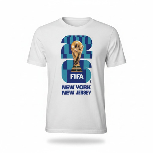 New York World Cup 2026 White Logos T-Shirt | Official FIFA World
