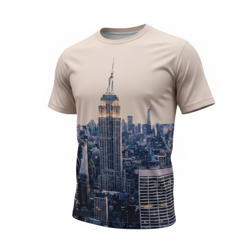 NYC Empire State Building Skyline Sublimated Top