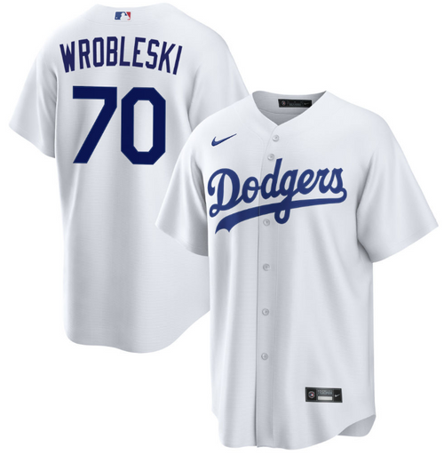Justin Wrobleski Jersey - LA Dodgers Replica Adult Home Jersey