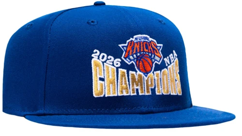 NY Knicks 2026 NBA Champions 9FIFTY Adjustable Hat - Royal Blue