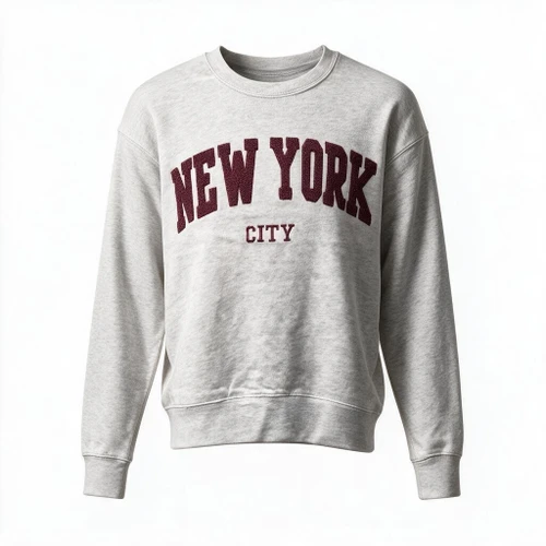 New York City Chenille Crewneck Sweatshirt - Heather Gray