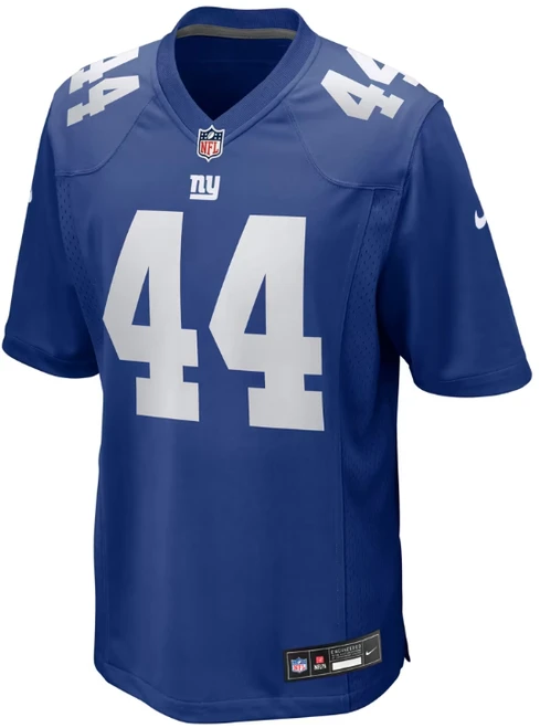Cam Skattebo Youth Jersey - Blue NY Giants Kids Nike Game Jersey - front