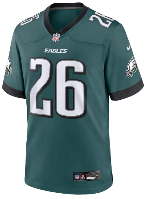 Saquon Barkley Jersey - Teal Philadelphia Eagles Adult Nike Game Jersey  -front