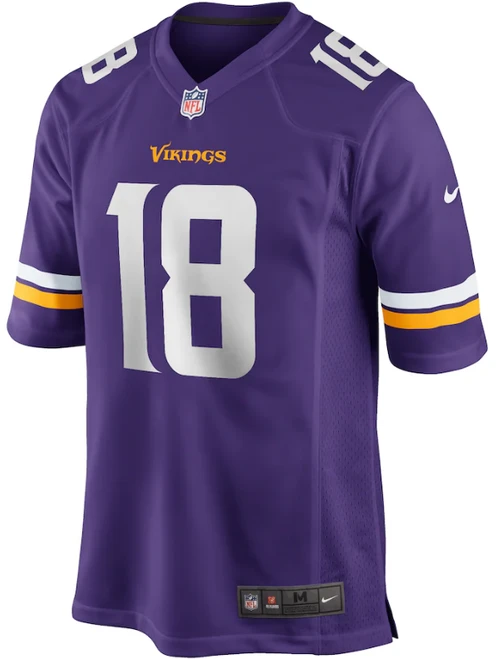 Justin Jefferson Youth Jersey - Purple Minnesota Vikings Kids Nike Game Jersey - front
